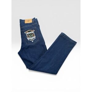 Lifted Research Group True Straight Denim Jeans w/ Patches Men's 31